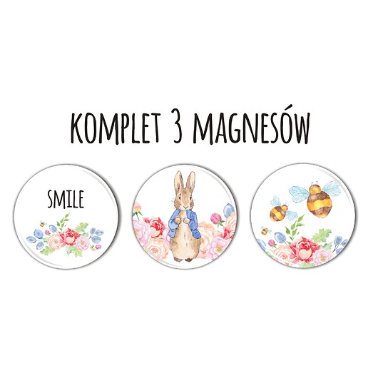 komplet 3 magnesów Pracownia Papeteria