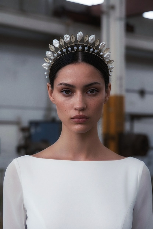 Ślubne ozdoby do włosów Zestaw opasek 'Evere'