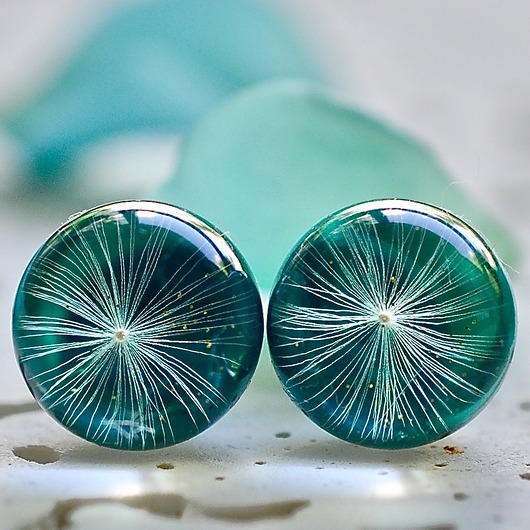  Kolczyki z nasionami dmuchawca - sztyf Grol Jewellery
