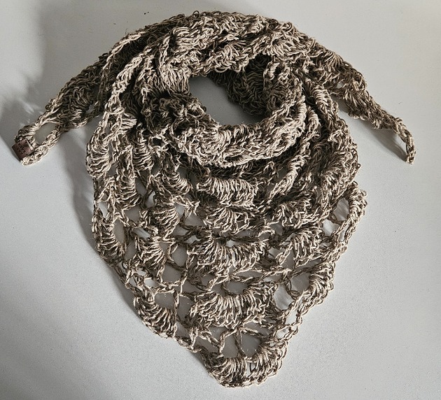 szale damskie Lniana chusta