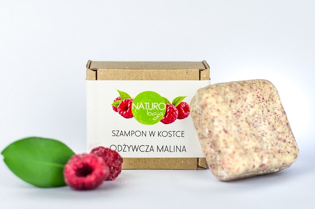 SZAMPON W KOSTCE Odżywcza Malina Naturologia