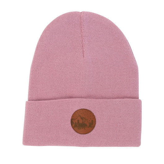 Czapka Beanie Bawełna Pudrowy Róż KABAK