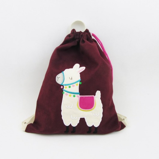 torebki, worki i plecaki dziecięce Plecak z lamą, plecak z imieniem dziecka