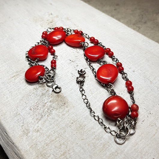 bransoletki srebrne Bransoletka koral s160