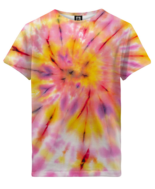 t-shirty dla dziewczynki T-shirt Girl DR.CROW Tie Die Pink