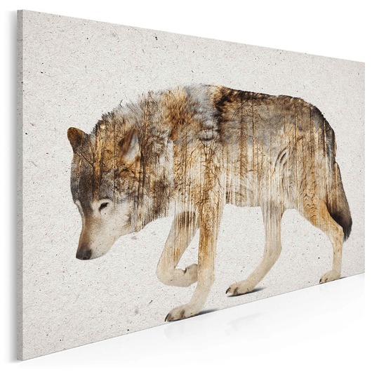 14201 Obraz na płótnie - WILK - 120x80 VAKUdsgn