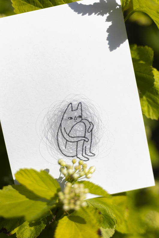 grafiki i ilustracje Print A6 Kłębek nerwów