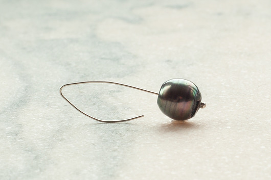kolczyki 018 - czarne perły quallejewelry