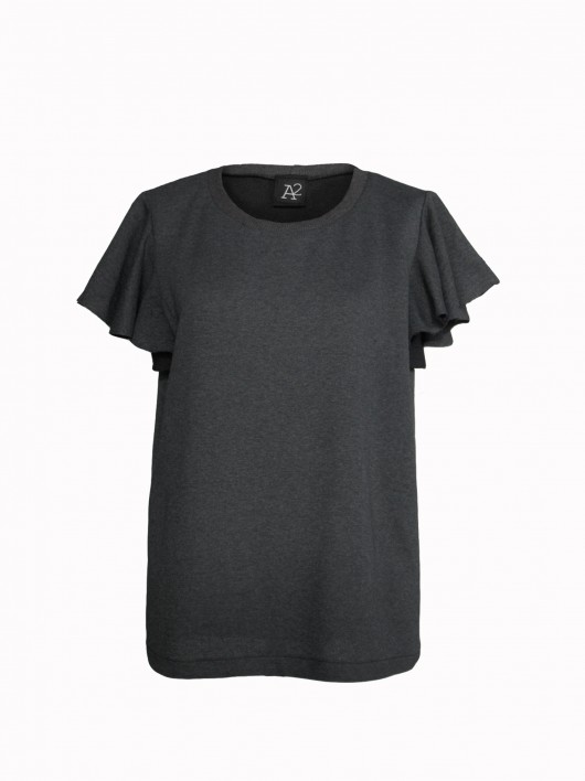 Grey Frill Tshirt A2