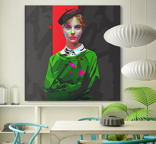 Obraz na płótnie "PANI L'ARTE" 100x100 cm Krzanoo