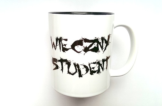 Kubek WIECZNY STUDENT z CZARNYM WNĘTRZEM FarrowDesign