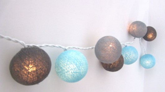 dekoracje świetlne Lampki Cotton Balls Light Wiosna na Okrągło "10"