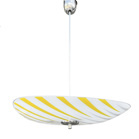 lampy wiszące Lampa sufitowa w stylu Brusel Napako Czechosłowacja lata 60.