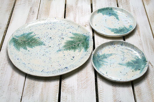 paproć - komplet ceramiczny  Studio Mini Forma