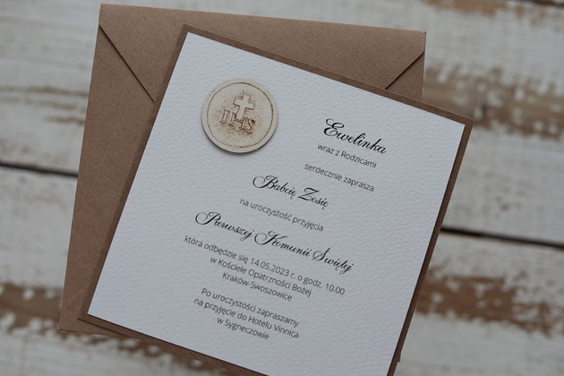 zaproszenia na komunię Najpiękniejsze zaproszenia handmade komunijne, na komunię dla chłopca, dziewc