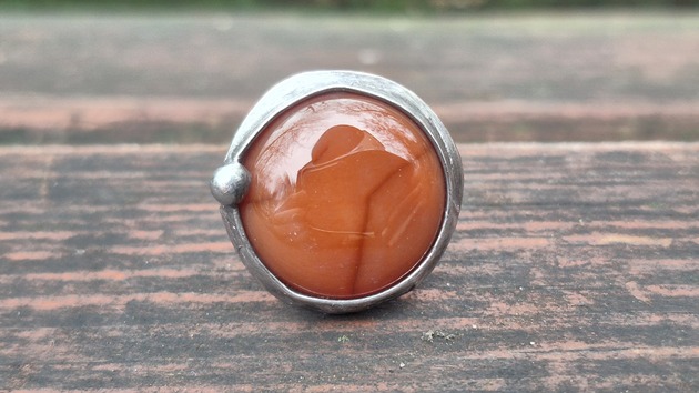 pierścionki - różne Karneol - pierścionek regulowany