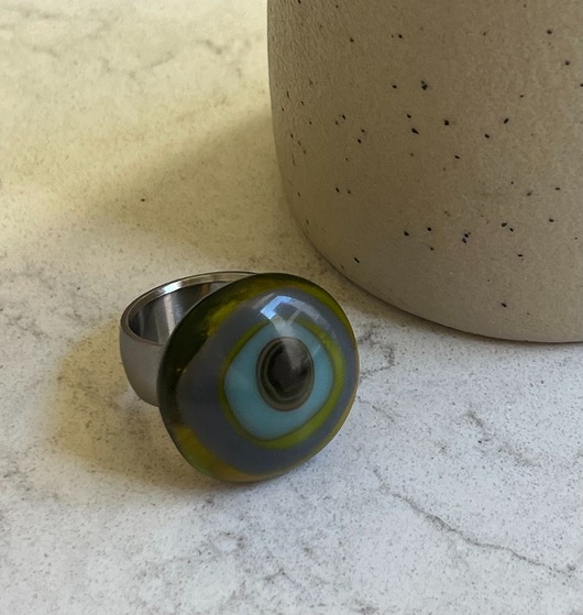 pierścionki srebrne Pierścionek z wymiennym oczkiem z kolekcji orbit