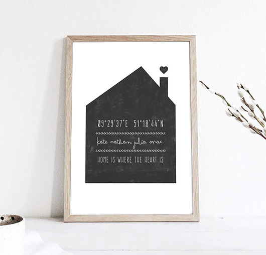 SPERSONALIZOWANY PLAKAT IMIONA DOMOWNIKÓW 40x50 wejustlikeprints