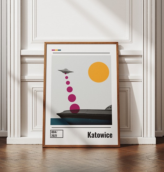 plakaty Plakat Katowice Spodek