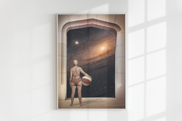 plakaty Plakat SZTUKA PŁYWANIA (kolaż)