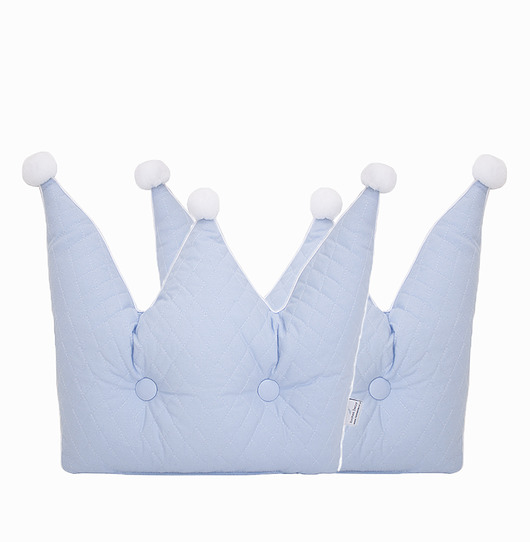 Poduszka korona Royal błękitna Roomee Decor