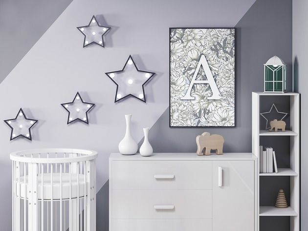 obrazy i plakaty do pokoju dziecięcego Plakat Z Literą . Dwa rozmiary. Personalizowany