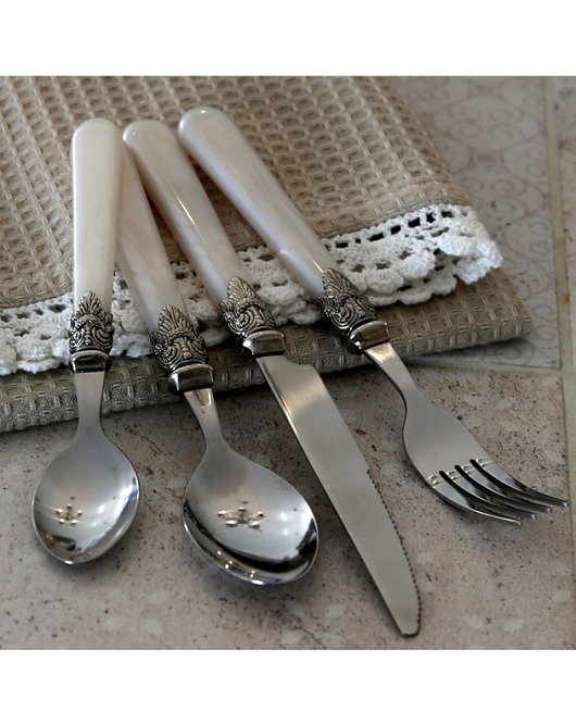 kuchnia - różne Sztućce Zestaw 16 szt. Mother of Pearl