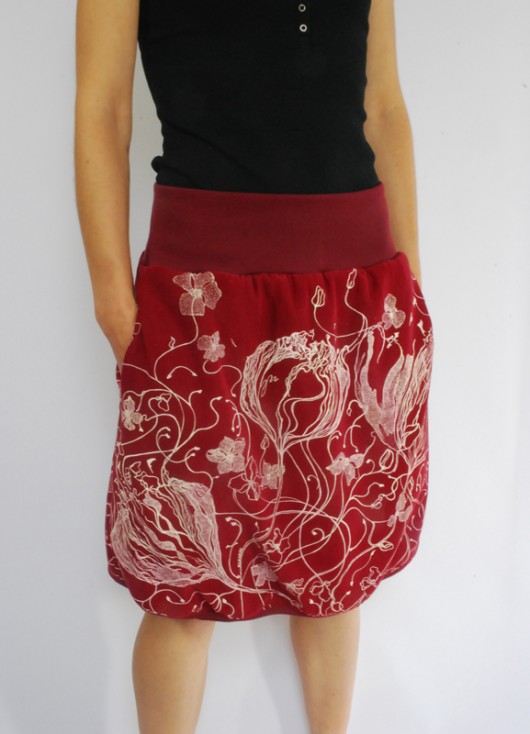 Spódnica bordo eviva larte