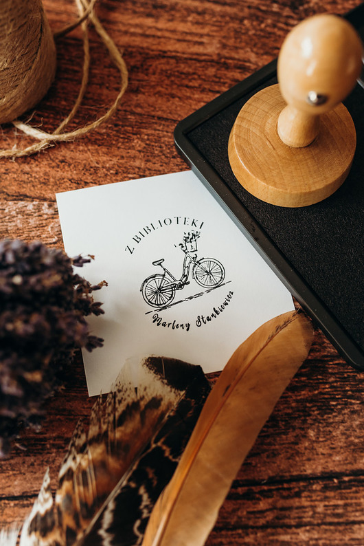 stemple Stempel Ex Libris "Rower" - Zestaw prezentowy