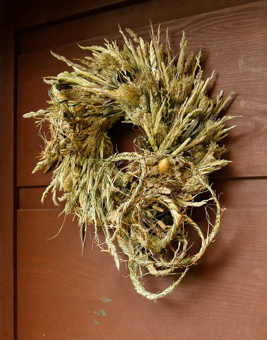 wianki Wianek ,,Rozwiana łąka" Na drzwi lub ścianę, naturalny