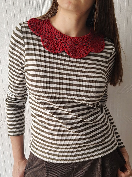 Akcesoria pozostałe Czerwony kołnierzyk, modny dodatek