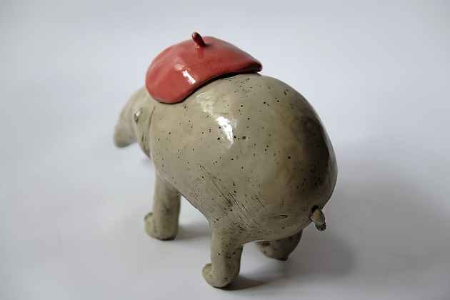 figurki i rzeźby Rzeźba ceramiczna Pan Monet