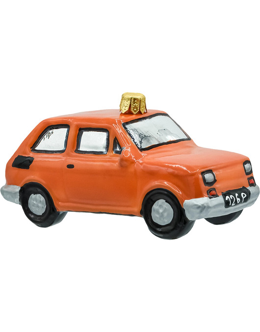 bombki Bombka choinkowa szklana ręcznie malowana: Fiat 126p Maluch