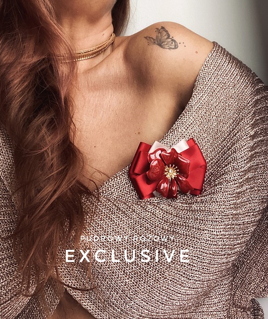 broszki Brosza z niesamowitym unikatowym Kwiatem 3d NEW