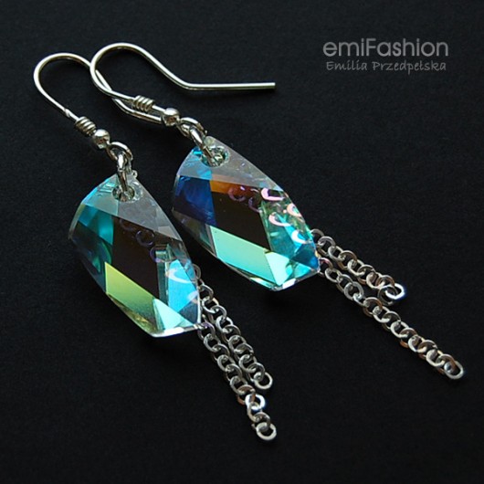Avant-Garde Crystal AB w łańcuszkach MAREMI Jewelry