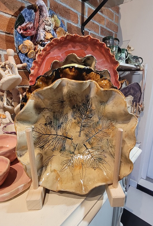 patery i talerze Ceramiczna patera  " Chwila lata"