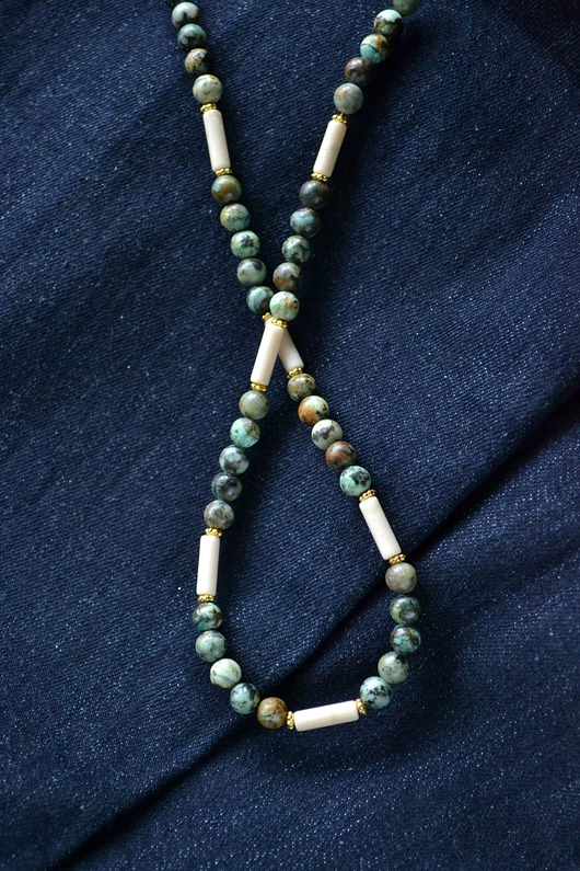 chokery Choker z turkusem afrykańskim