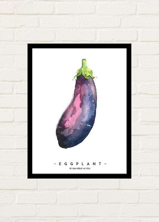 EGGPLANT Plakat GAU Home