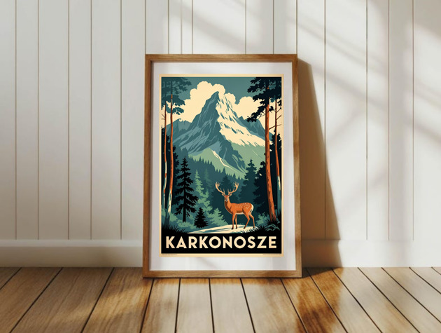 plakaty PLAKAT Góry Polski, Karkonosze, górski,