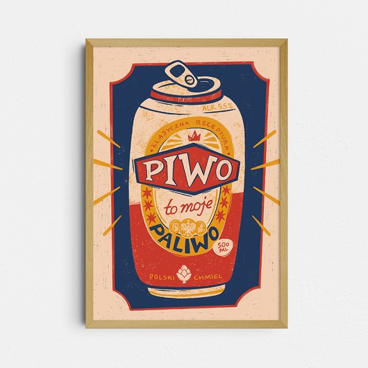 plakaty Plakat "Piwo-to moje paliwo"
