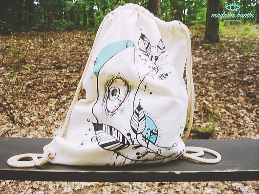  Plecak Worek White Eye Madame Bambi