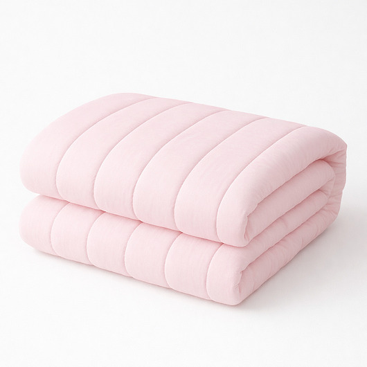 tekstylia - różne Kołdra bezposzewkowa bawełniana, jasny róż - 160x200cm