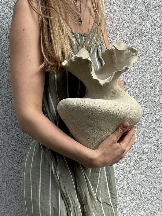 wazony Ceramiczny Duży Wazon Organiczny no 4 z kolekcji Earth