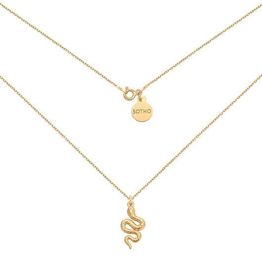 złote naszyjniki Złoty naszyjnik z gniecionym wężem