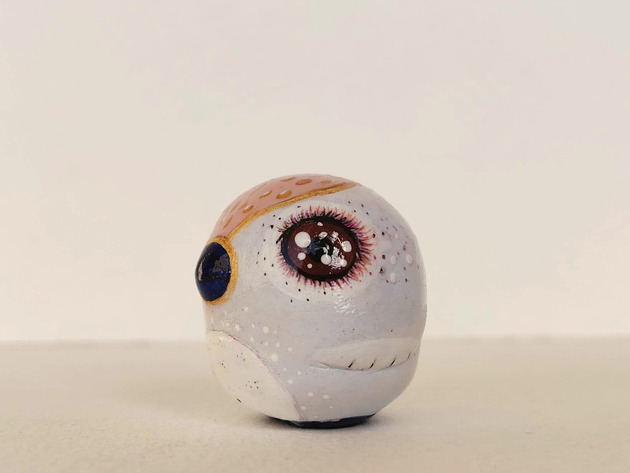figurki i rzeźby Miniaturowa Figurka Ptaszka