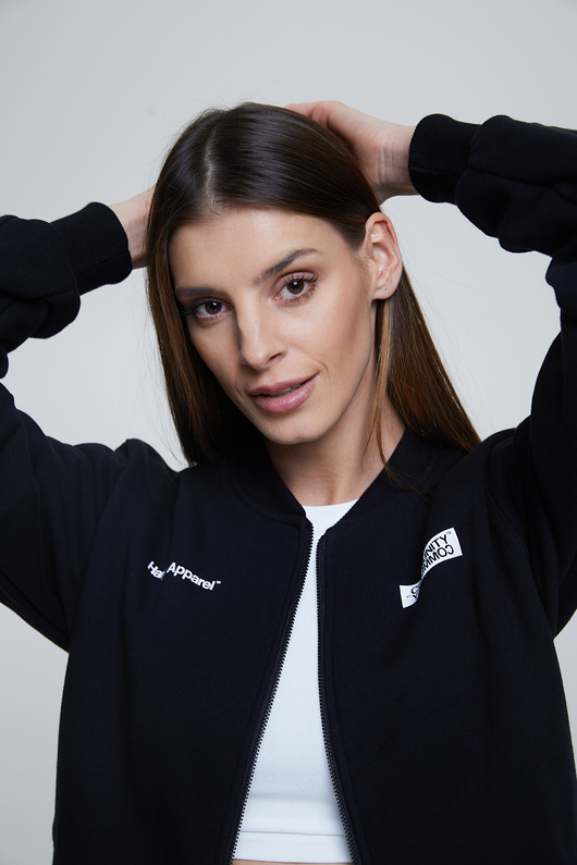 bluza bez kaptura damska Bluza Rozpinana Bomber Truck