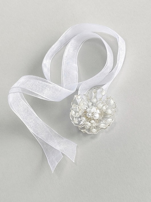 Biżuteria ślubna Wielofunkcyjny choker z kwiatem na wstążce Eteryczny Cud