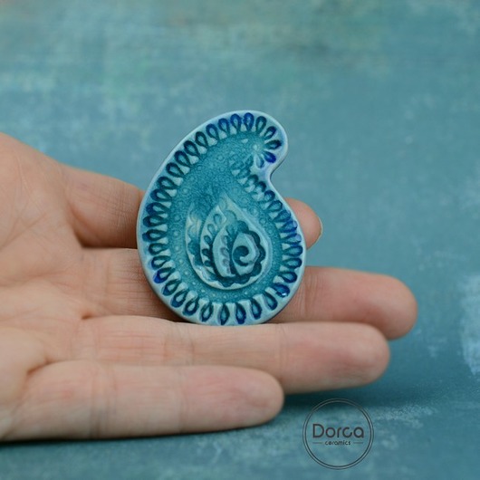 Orient w turkusach- paisley Dorca