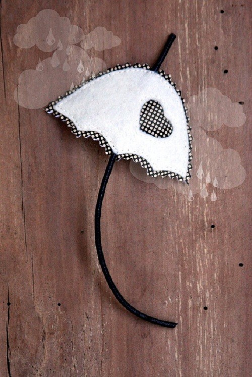 Biała parasolka made by agah