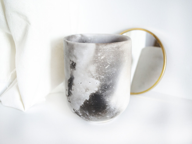 kubki i filiżanki Kubek handmade bez ucha, minimalistyczny 250 ml